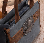 Twisted T Western & More Wrangler Buckle Tote/Crossbody (Jean)
