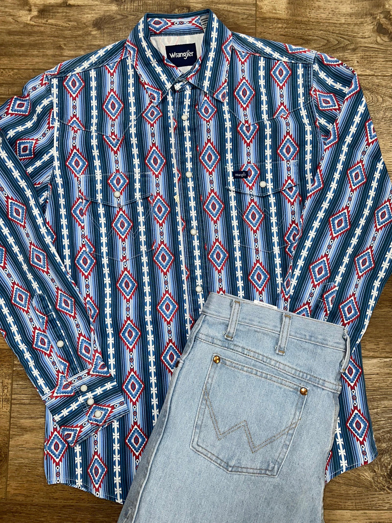 Twisted T Western & More Wrangler Cowboy Cut Classic Fit Western Snap Shirt