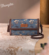 Twisted T Western & More Wrangler Cowboy Print Mini Crossbody Bag in Jean