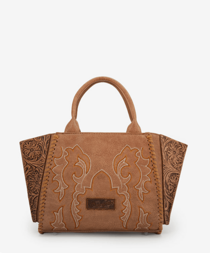 Twisted T Western & More Wrangler Embroidered Trapezoid Tote