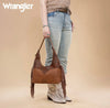 Twisted T Western & More Wrangler Fringe Floral Tooled Hobo Bag