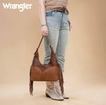 Twisted T Western & More Wrangler Fringe Floral Tooled Hobo Bag