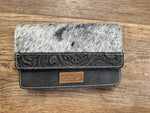 Twisted T Western & More Black Wrangler Genuine Cowhide Wallet/Crossbody