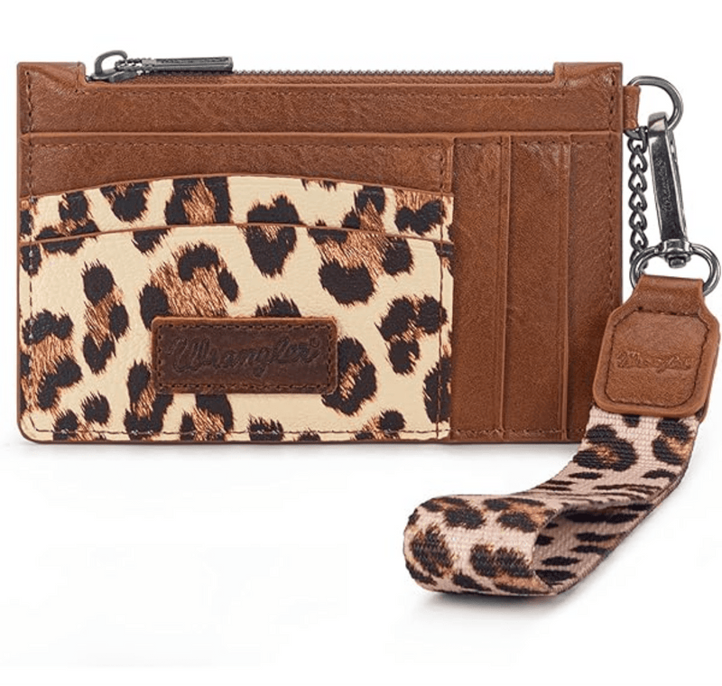 Twisted T Western & More Wrangler Leopard Print Card Holder
