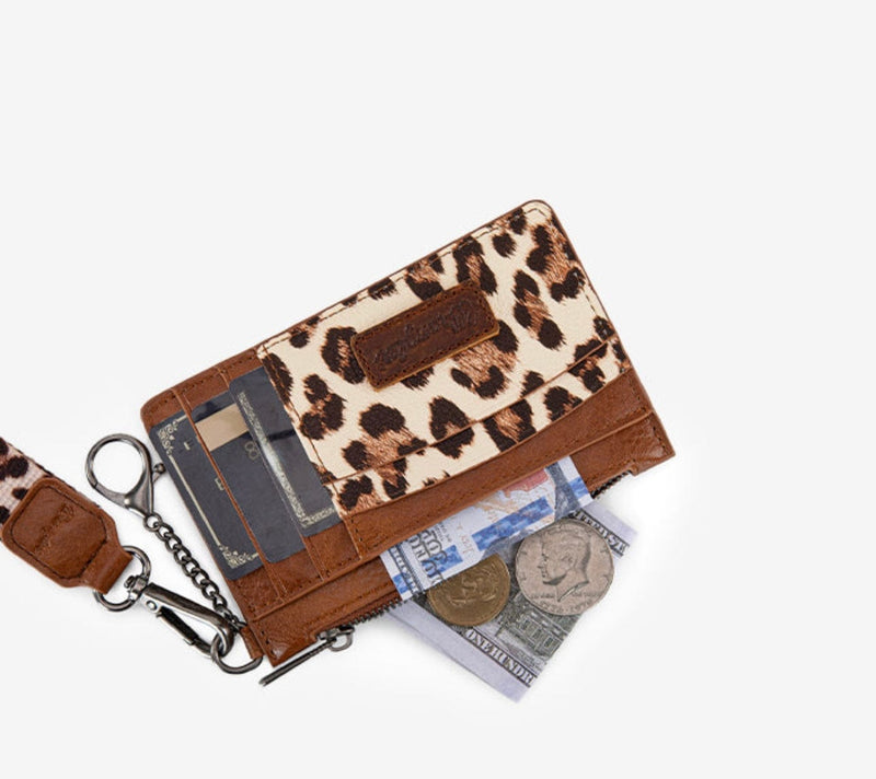 Twisted T Western & More Wrangler Leopard Print Card Holder