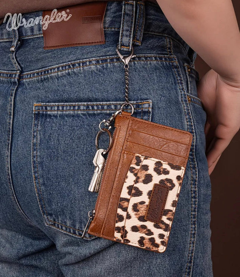 Twisted T Western & More Wrangler Leopard Print Card Holder