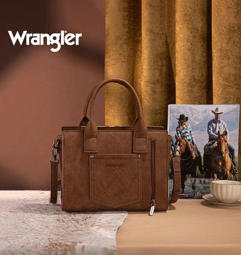 Twisted T Western & More Wrangler Tooled Aztec Knitted Conceal Carry Tote