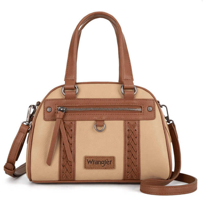 Twisted T Western & More Wrangler Whipstitch Collection Satchel/ Crossbody Bag