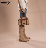 Twisted T Western & More Wrangler Whipstitch Collection Satchel/ Crossbody Bag