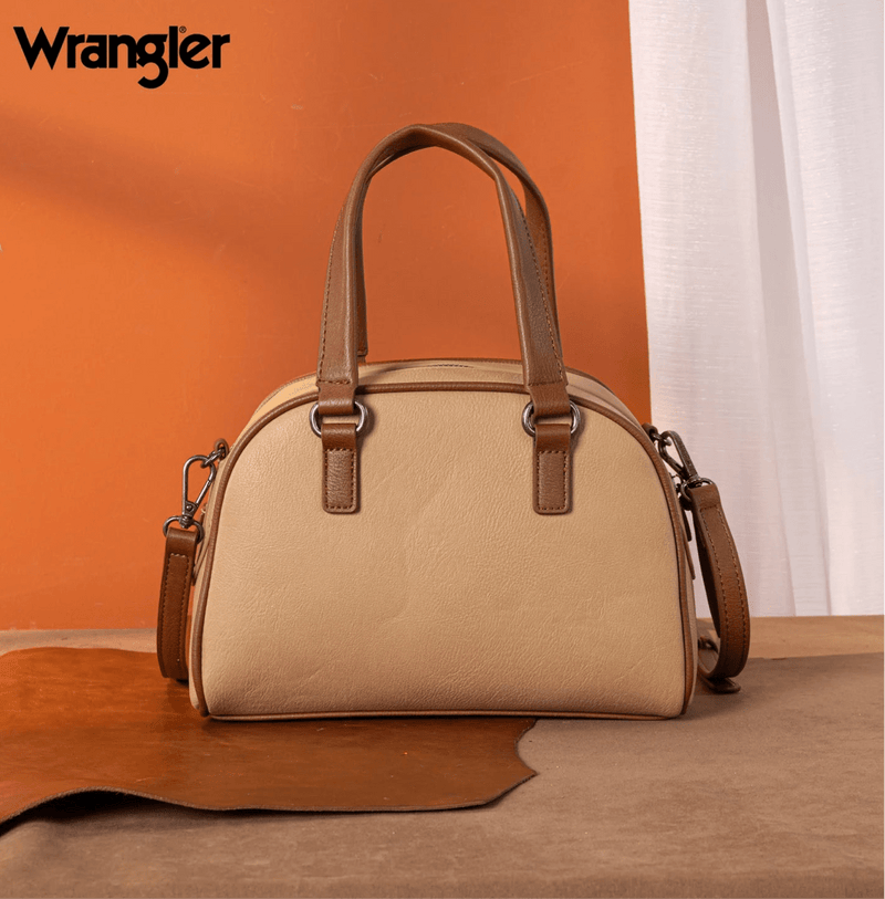Twisted T Western & More Wrangler Whipstitch Collection Satchel/ Crossbody Bag
