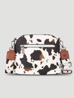 Twisted T Western & More Wrangler Zippered Cow Print Crossbody Bag