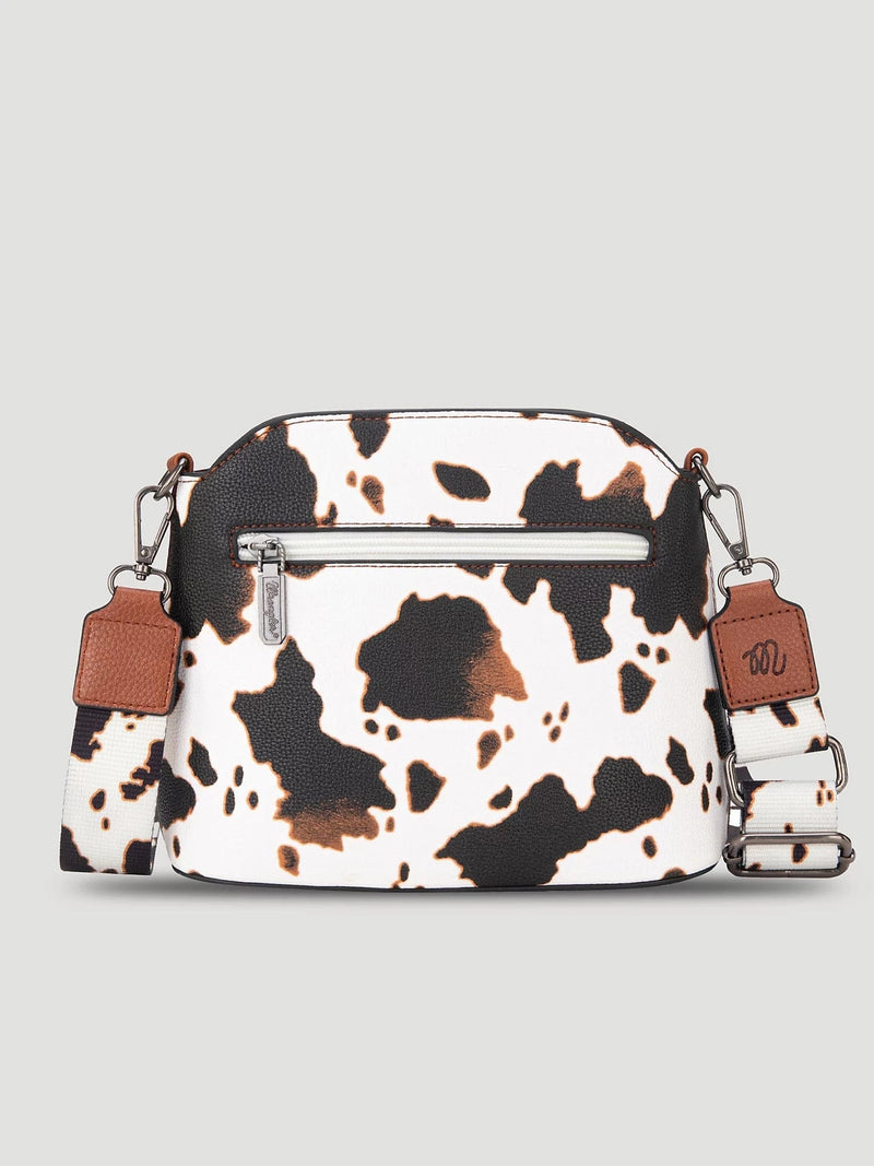 Twisted T Western & More Wrangler Zippered Cow Print Crossbody Bag