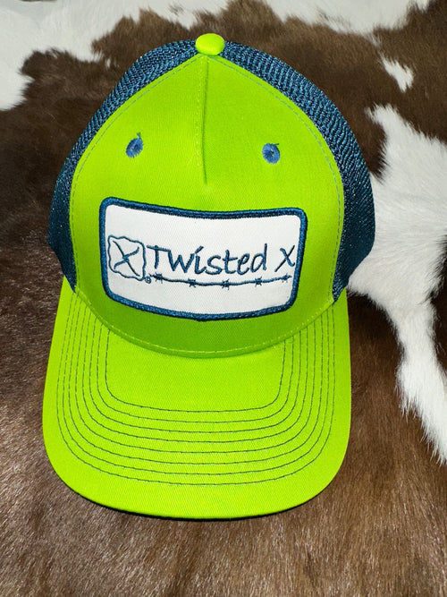 Twisted X Green and Blue Twisted X Men’s Ball Cap