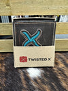 Twisted X Men’s Accessories Bi Fold Twisted X Distressed Brown and Turquoise Rodeo Wallet