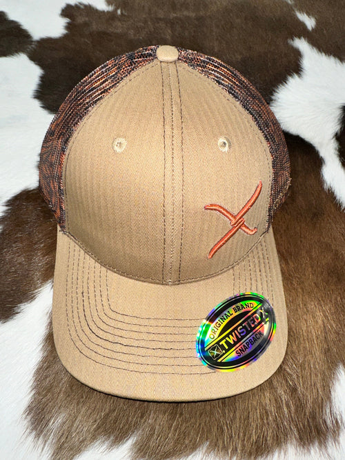 Twisted X Men’s Light Brown Twisted X Ball Cap