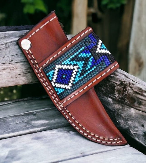 WFA Apparel & Accessories Circle SH Brown Beaded Sheath