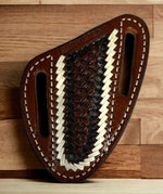 WFA Apparel & Accessories Brown Twisted X Knife Sheath W/Lacing