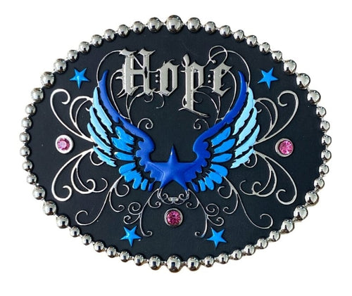 WFA Apparel & Accessories Western Edge Oval Silver Hope Buckle