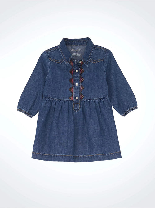 wrangler Apparel & Accessories Girl's Toddler Denim Dress