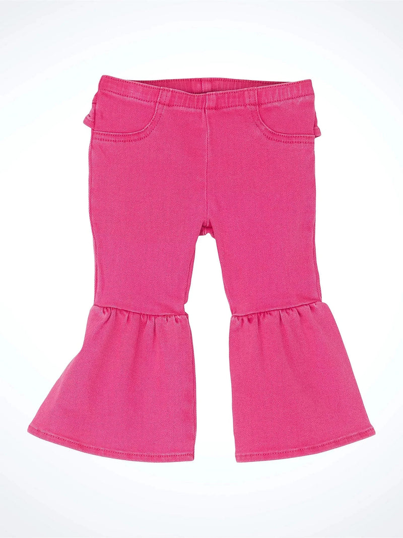 Wrangler Apparel & Accessories Girl's Toddler Pink Ruffle Jeans