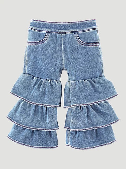 wrangler Girls's clothing Girl's Toddler Wrangler Ruffle Flare Jeans