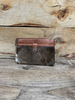 Wrangler Brown Wrangler Hair-on Cowhide Crossbody