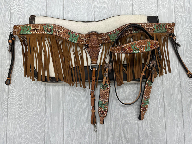 American Darling American Darling Painted Breast Collar with Matching Headstall