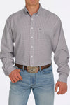 Cinch Men's Shirts Men's Cinch ArenaFlex LS White Print Shirt