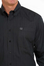 Cinch Men's Shirts Men's Cinch Black Print LS Button