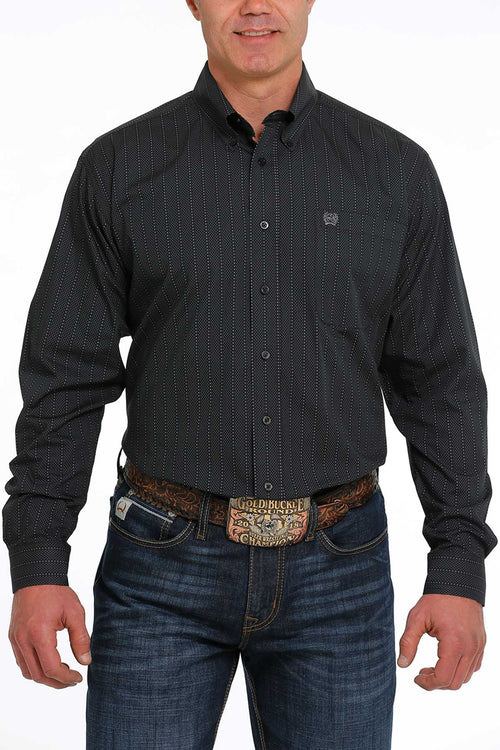 Cinch Men's Shirts Men's Cinch Black Print LS Button