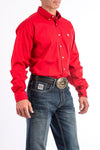 Cinch Men Shirt Men's Cinch Solid Red LS Button Shirt