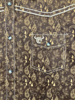 Cowboy Hardware Boys CH Brown Paisley Snap Shirt