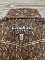 Cowboy Hardware Boys CH Brown Paisley Snap Shirt