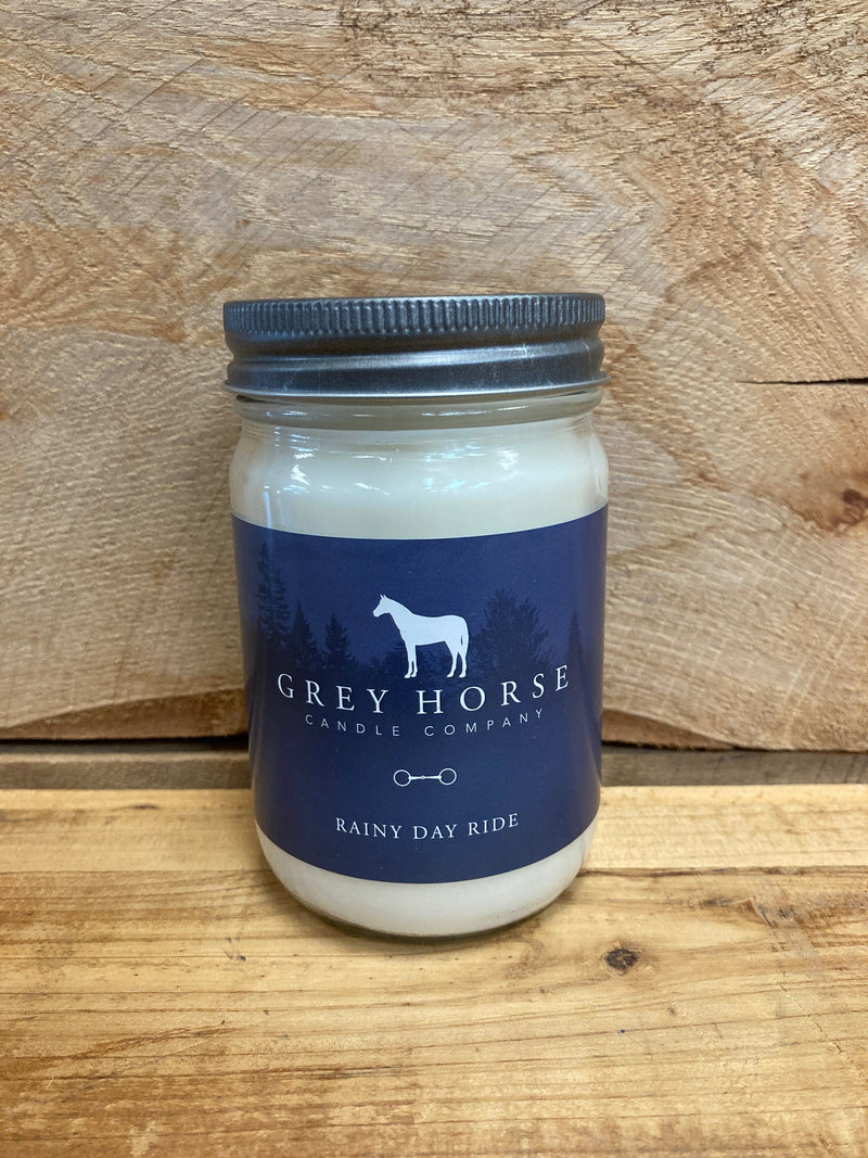 grey horse Candles Rainy Day Ride Grey Horse Candle