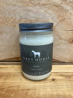 grey horse Candles Trail Ride Grey Horse Candle