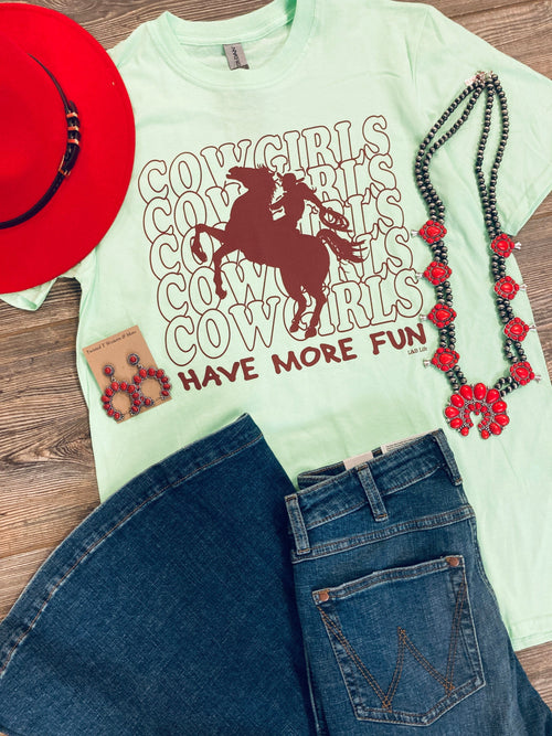 L & B Life Women’s apparel “Cowgirls Have More Fun” Women’s T-Shirt