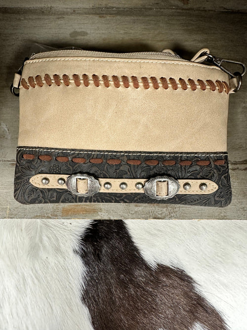 Montana West Montana West Neutral Wristlet/ Crossbody Purse