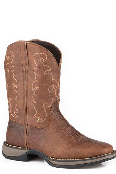 Roper Mens Roper Sq Toe Brown Boot