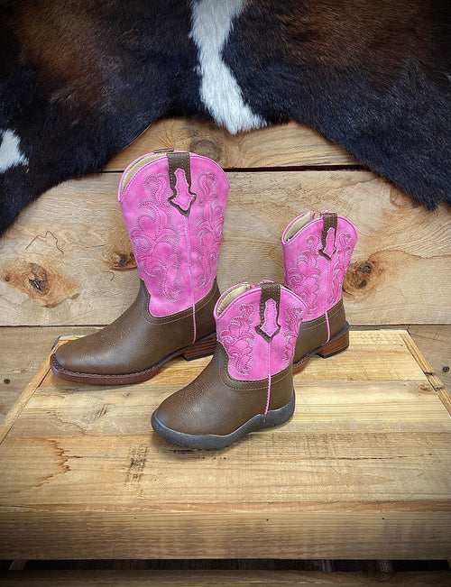 ROPER Roper Girls Pink Top WST Boots
