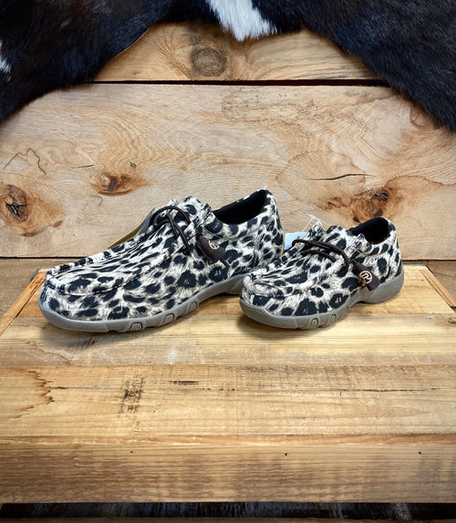 roper Roper Girls Tan Leopard Canvas Shoes