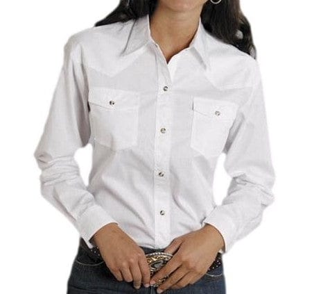 Roper Women's Apparel Women's Roper LS White Western Snap Shirt