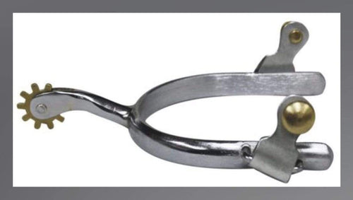 Shiloh Tack tack Chrome Plated Spur with 1/2 Narrow Band