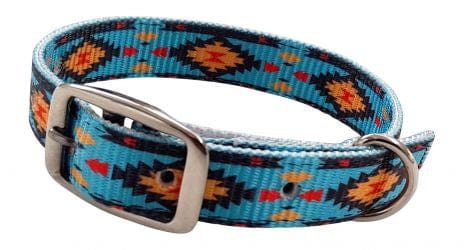showman Dog Collars M 11”-16.5” / Aztec Nylon Patterned Dog Collars