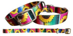 showman Dog Collars M 11”-16.5” / Serape Nylon Patterned Dog Collars