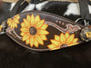 showman Horse Tack Painted Sunflower w/ Stud Details Bronc Collar