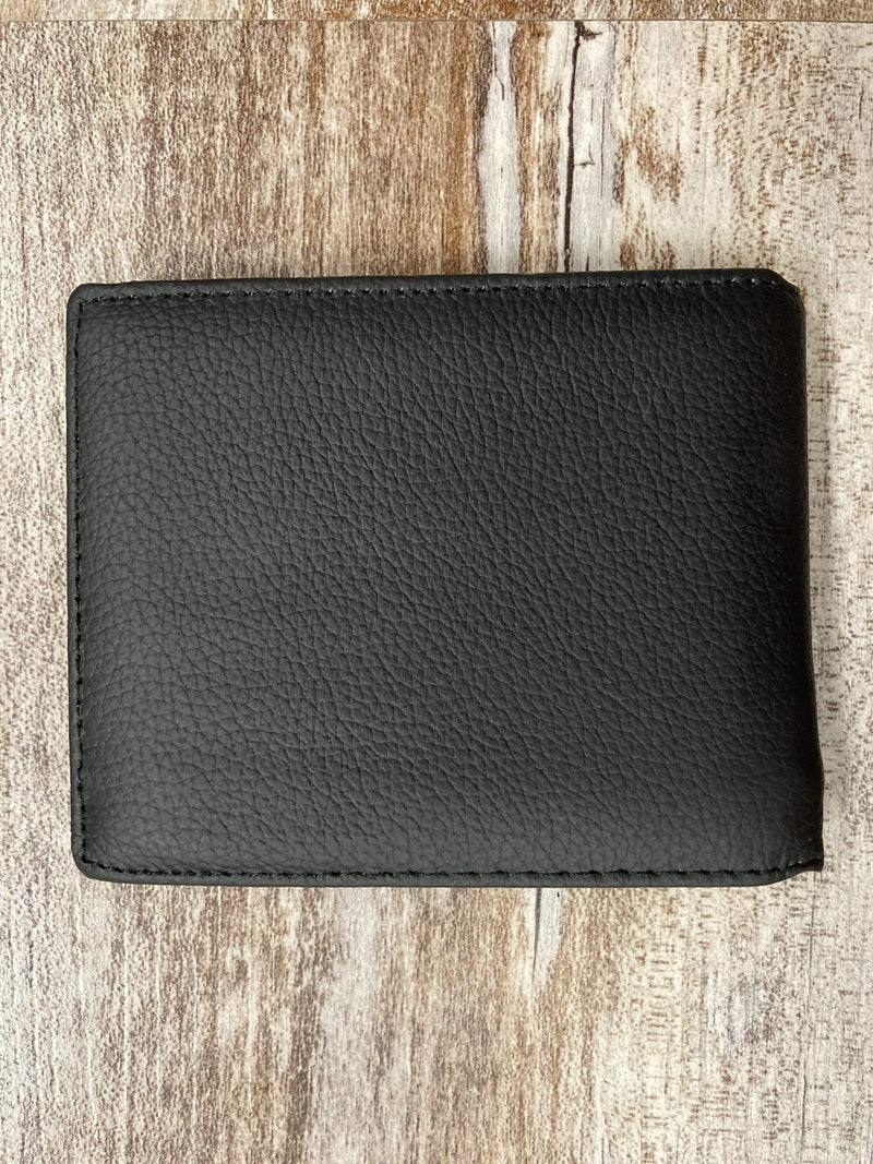 Top Notch Accessories Black Leather Bifold Wallet