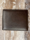 Top Notch Accessories Dark Brown Leather Bifold Wallet