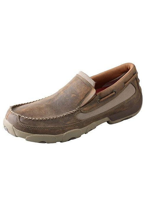 Twisted T Western & More Twisted X Mens Bomber Slip On Driving Moc