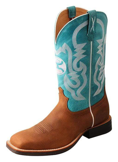 Twisted X Mens Boots Twisted X 12" Turquoise Hooey Boot